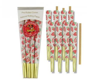 Конусы Honey Puff KS Strawberry 8шт - Бренд Honey Puff - Магазин вапорайзеров, бонгов и лучших аксессуаров для курения  rastastore.ru